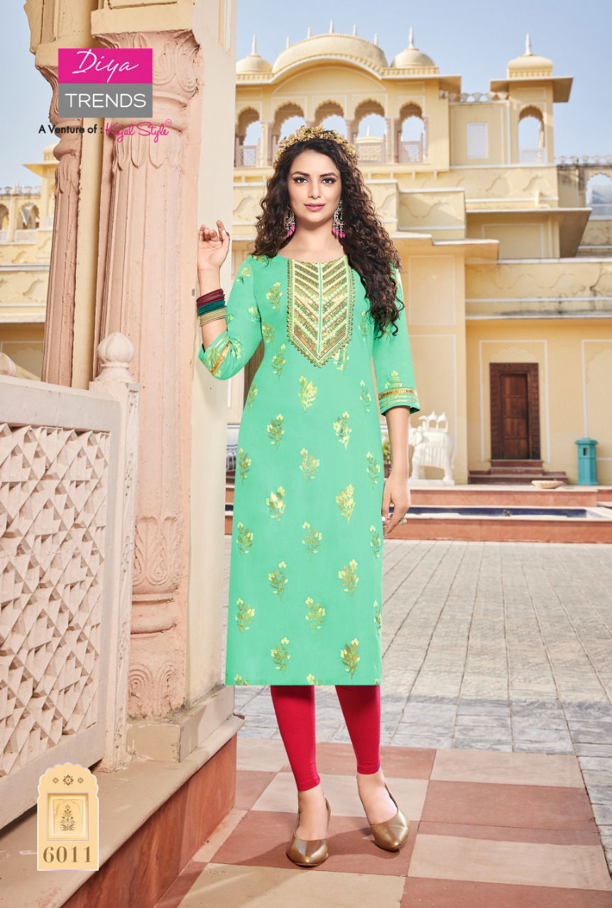 Victoria 6 Embroidery Latest Wholesale Kurti Collection